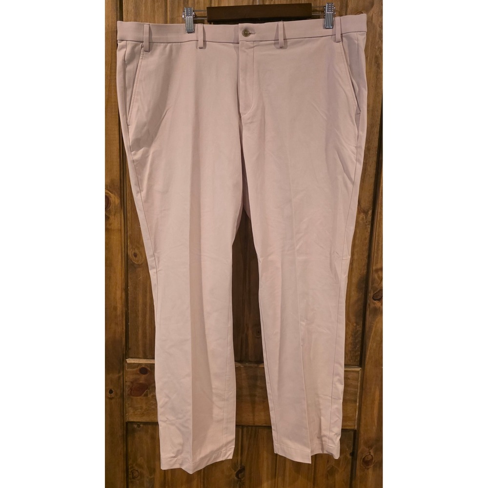 Michael Kors Bedford Pants Mens 42x30 Pink New Passport Collection Stretch